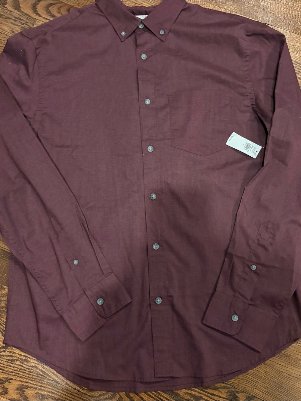 Old Navy Men's Button-Down Shirt in Deep Wine